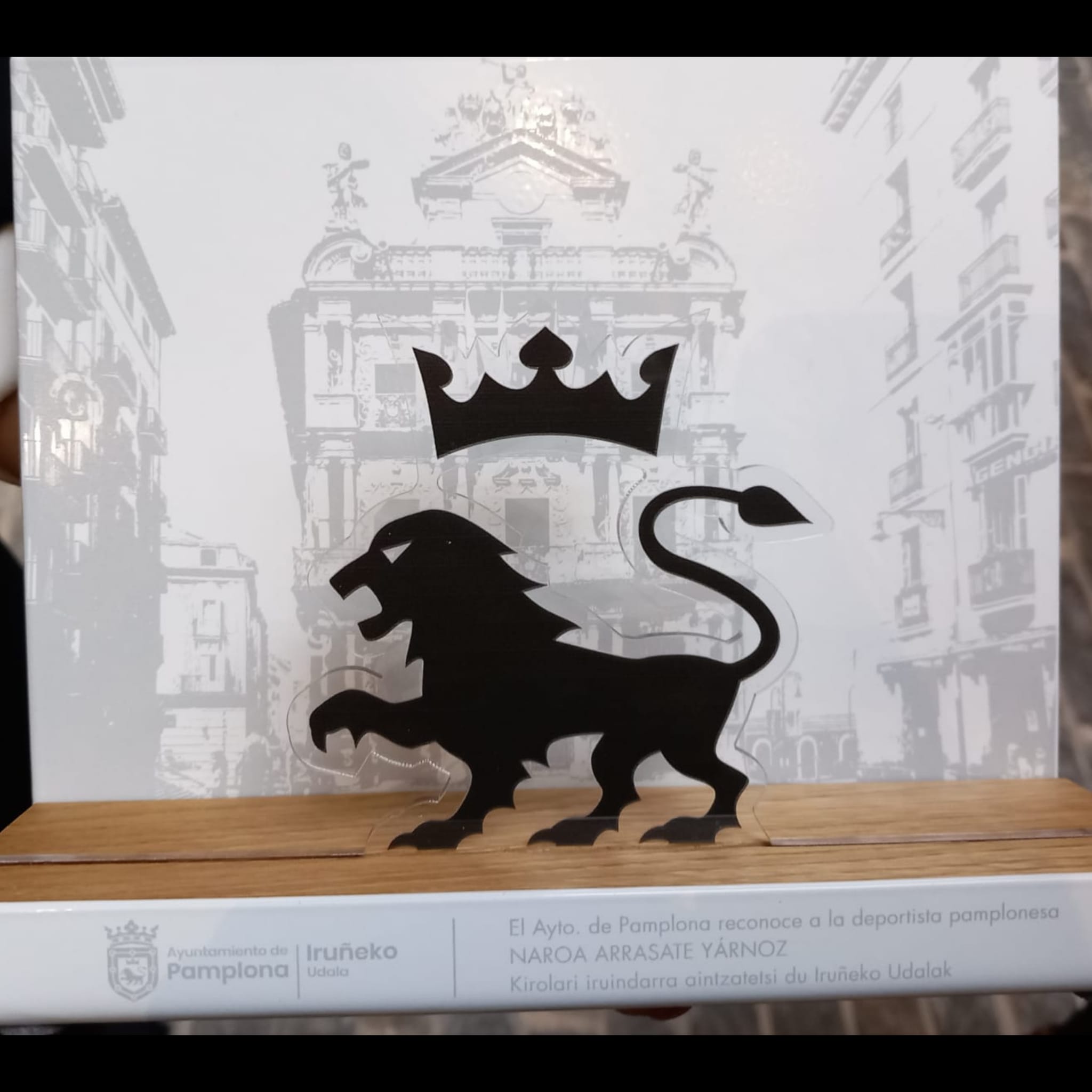 Naroa Arrasate, entre las deportistas homenajeadas hoy por el Ayuntamiento de Pamplona